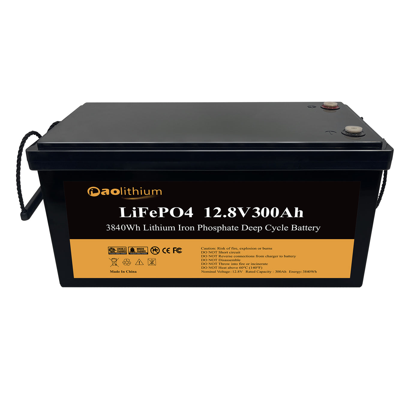 Batterie Lithium 12V 100Ah répertoriée UL/CE, Batterie LiFePO4 Solaire  pour Camping car/voiturette de golf/marine